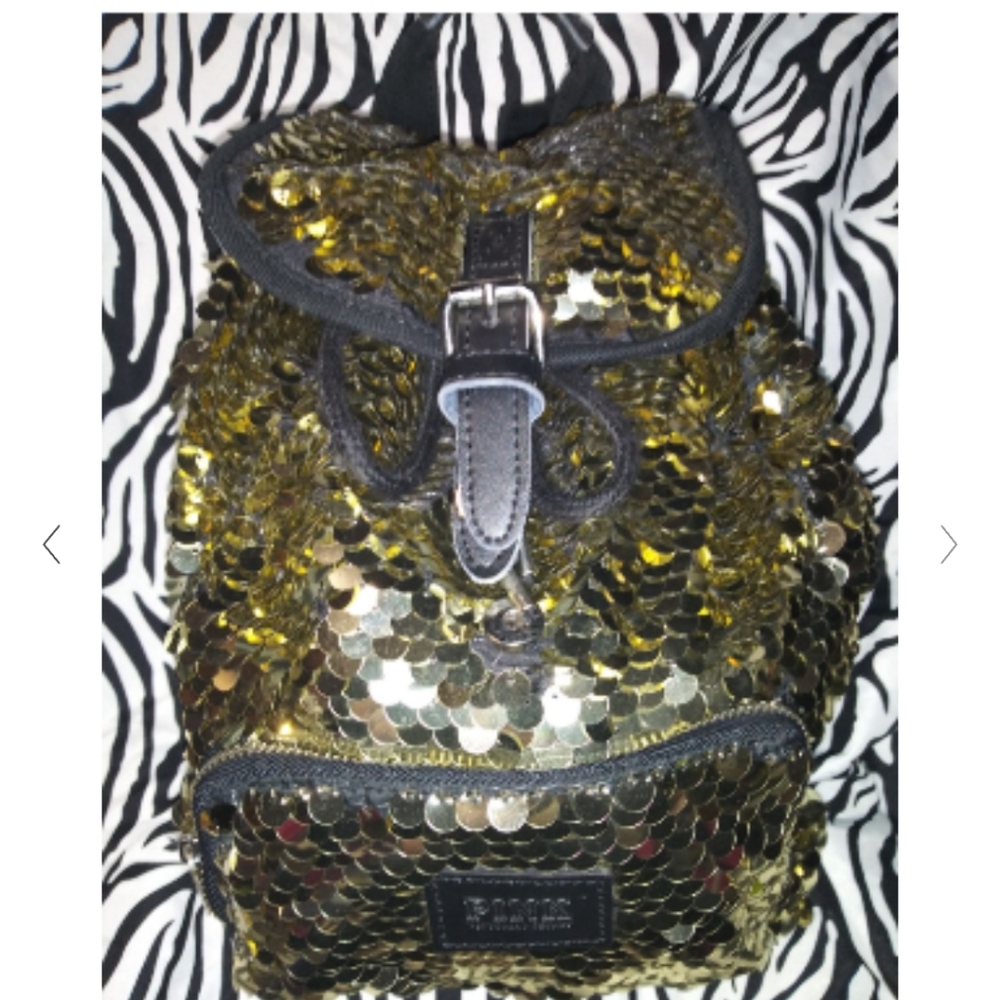 Pink sequin backpack - Picture 2 of 3